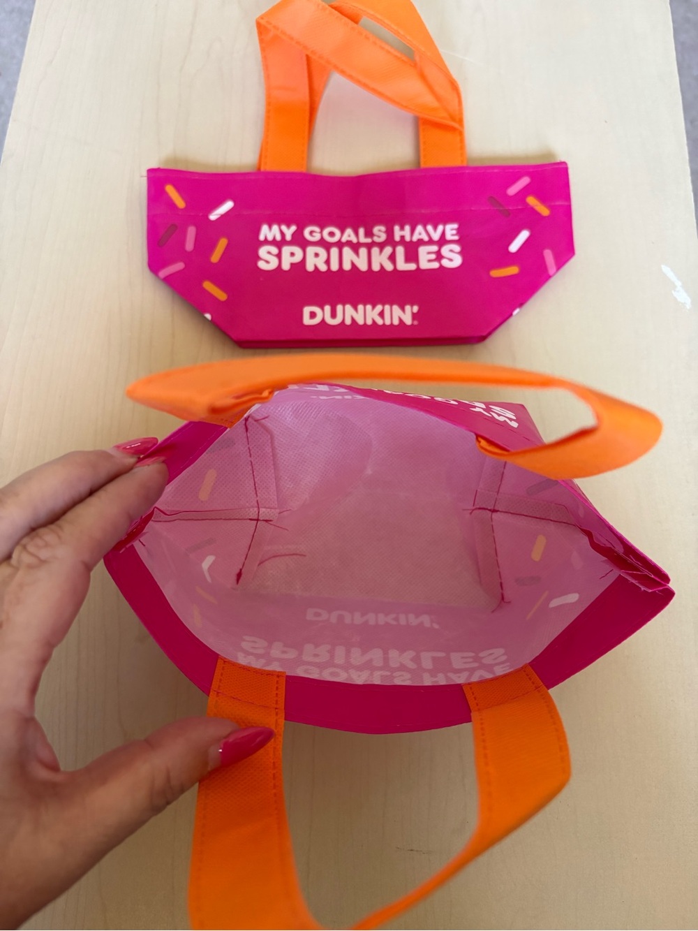 Dunkin’ Donuts mini Tote Bag - Picture 3 of 4